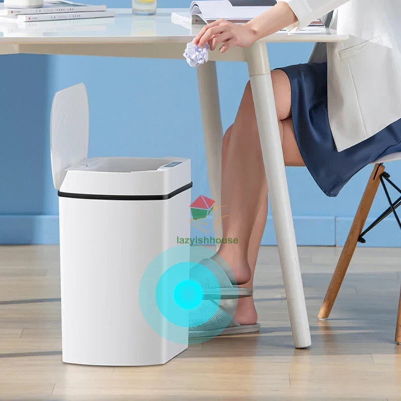 Smart Sensor Trash Can Rectangular Kitchen Bathroom