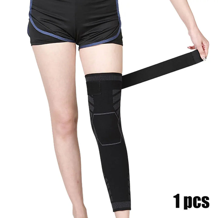 Full Leg Compression Sleeve Long Knee Support for Cycling Hiking Basketball – Pair 2026