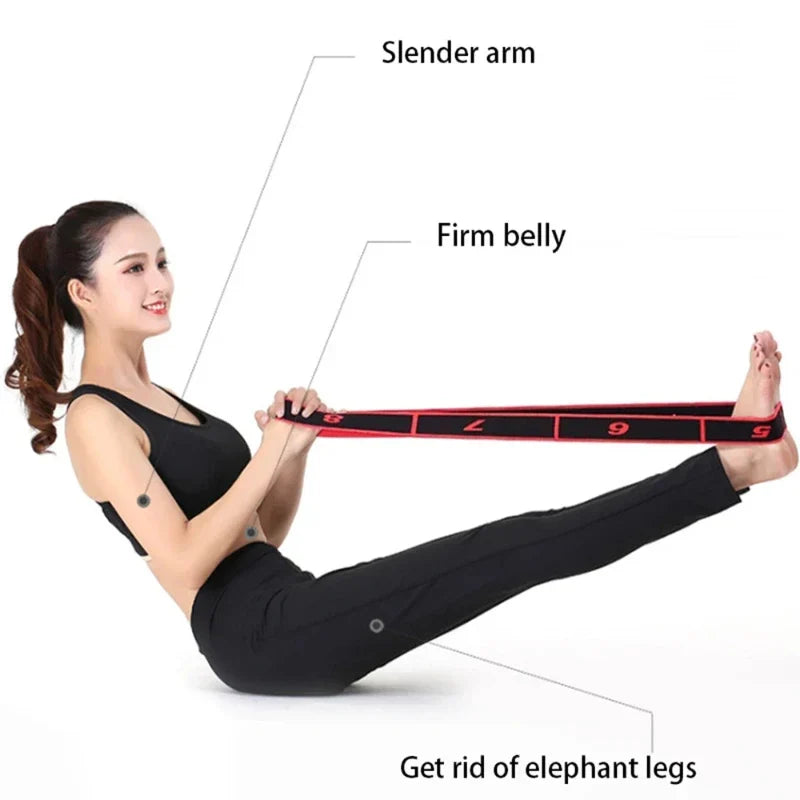 Elastic Resistance Band - Dance Yoga Stretching Belt for Pilates Fitness Equipment