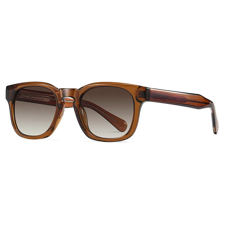 Retro square unisex sunglasses – UV400 gradient lenses, vintage style, travel and beach