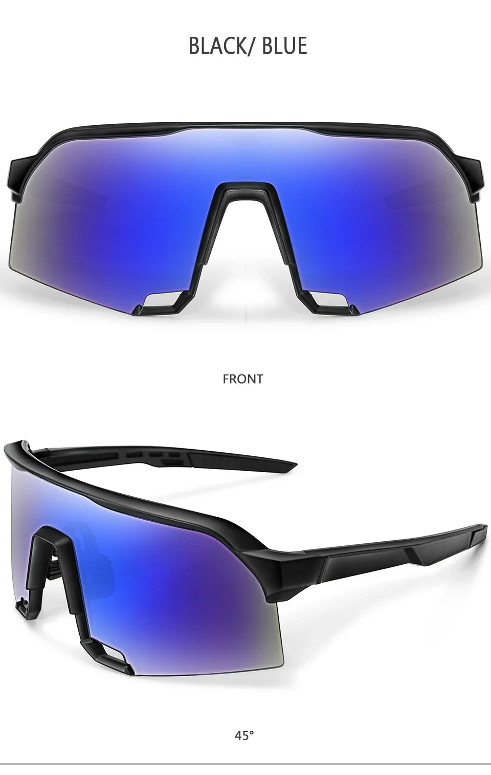 Lightweight unisex sports sunglasses – UV400 polycarbonate lenses, cycling, running, fishing