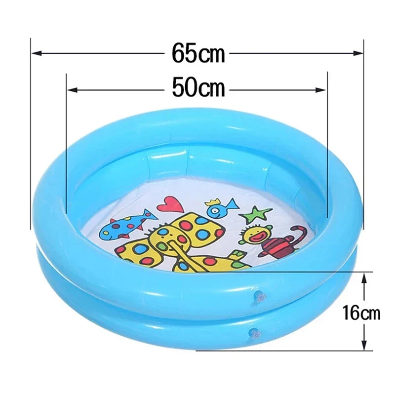 Inflatable Round Swimming Pool for Kids, Portable PVC Mini Pool for Indoor and Outdoor Use, Easy Setup, Durable and Spacious