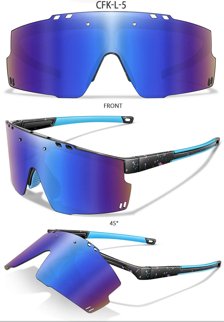 Lightweight unisex sports sunglasses – UV400 polycarbonate lenses, cycling, running, fishing