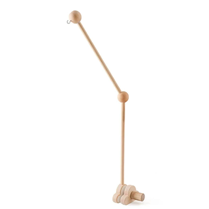 Wooden Crib Mobile Bracket Newborn Sensory Toys Soothing