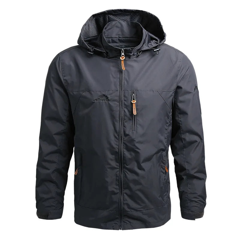 Waterproof Mens Tactical Jacket - Hooded, Lightweight