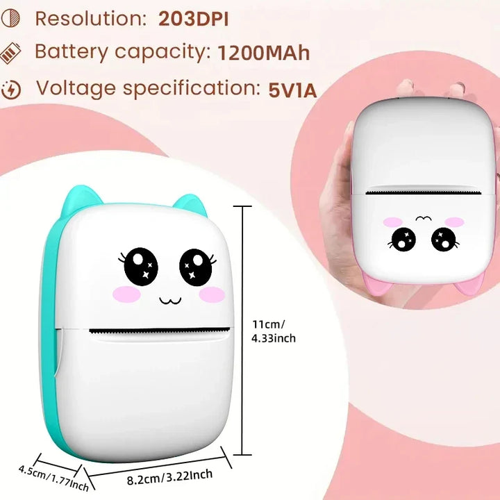 Mini Printer Thermal Ink-Free Portable Sticker Printer (Subscription option)