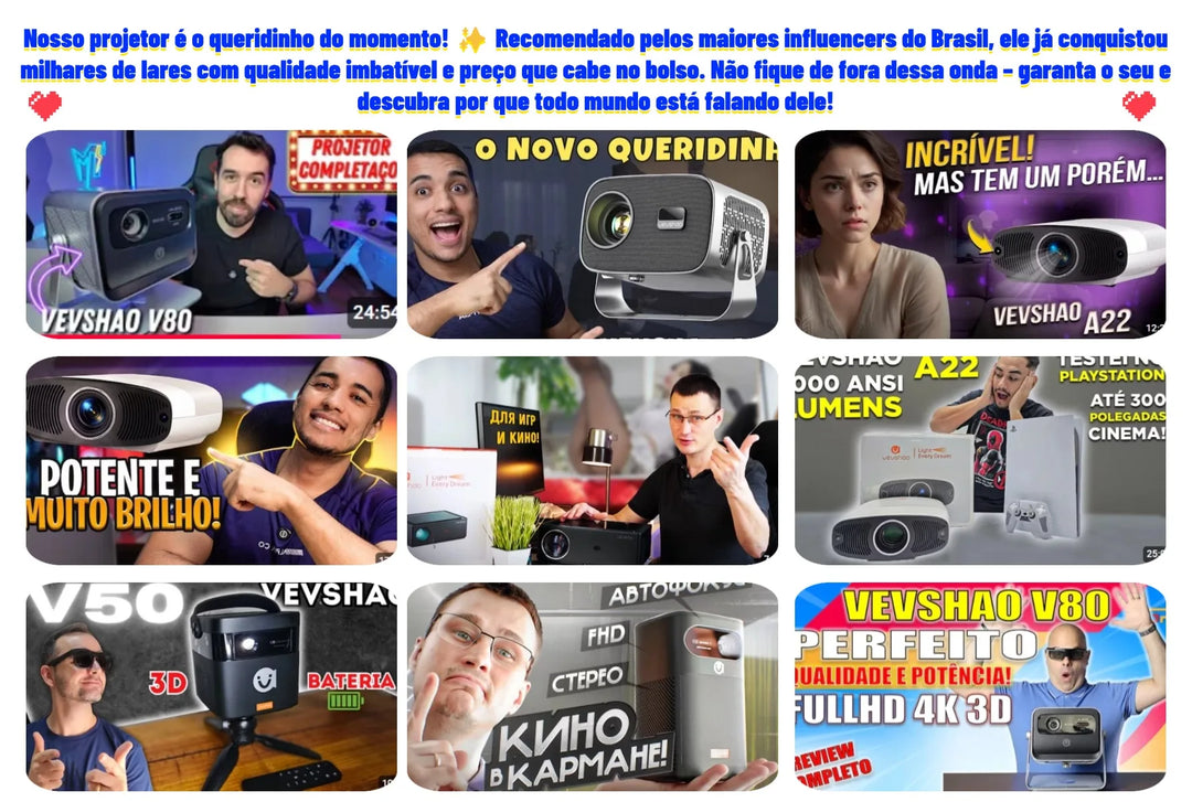 Android Projector A12 Mini 4K Ready 350 ANSI Lumens WiFi 6 Built In Speaker Back To School 2026