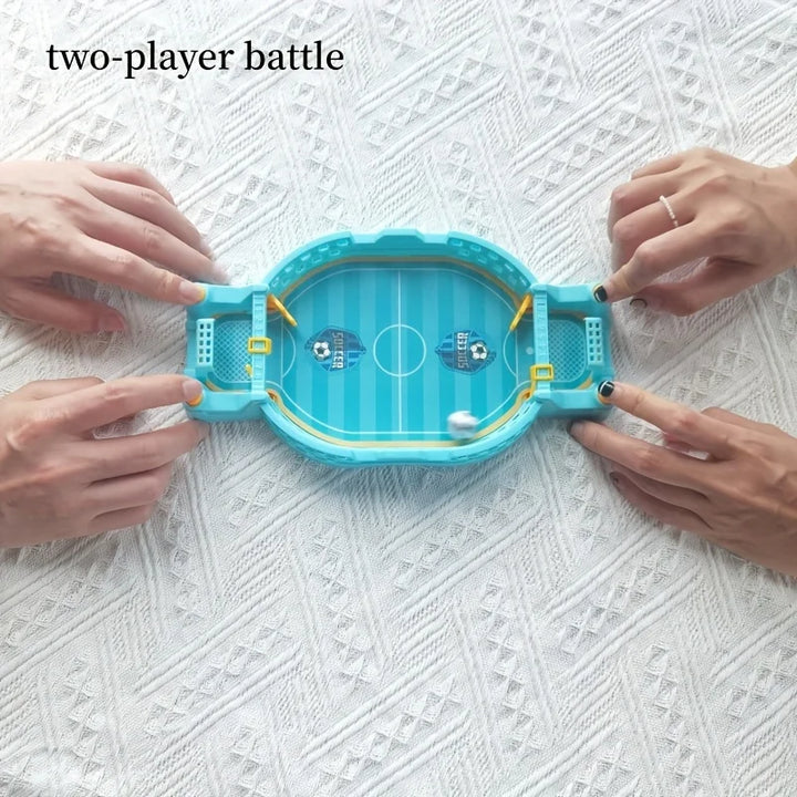 Interactive Soccer Game for Kids -2-Player Tabletop Fun, Parent-Child Activity, Portable Puzzle Game in Blue/Green