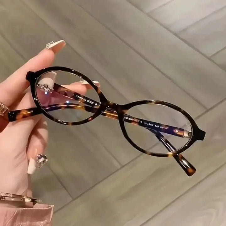 Blue Light Glasses Y2K Retro Oval Frame Eyeglasses For Reading And Computer Use, TikTok Viral 2026