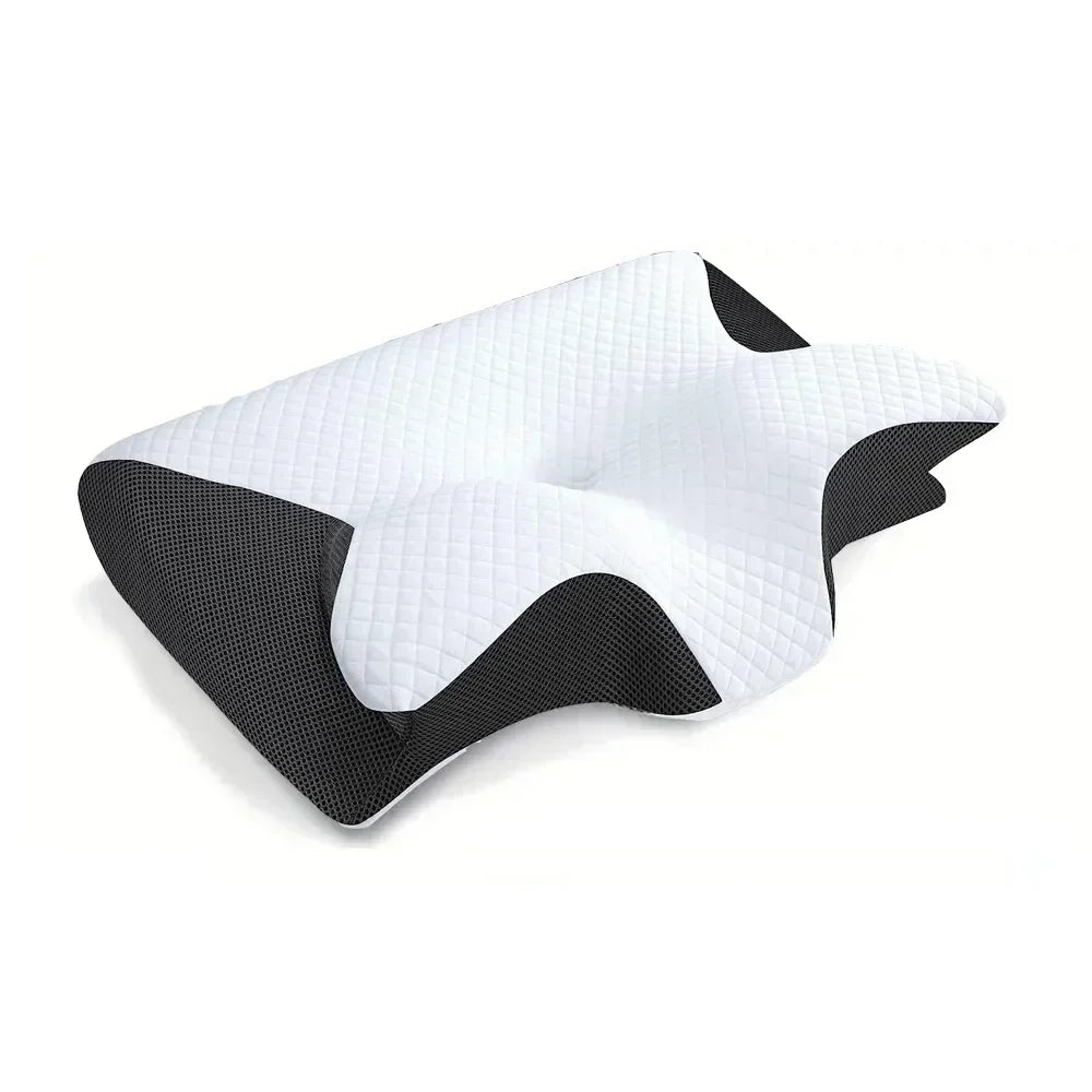 Memory Foam Cervical Neck Pillow Orthopaedic Slow Rebound Support for Sleep &amp; Relaxation