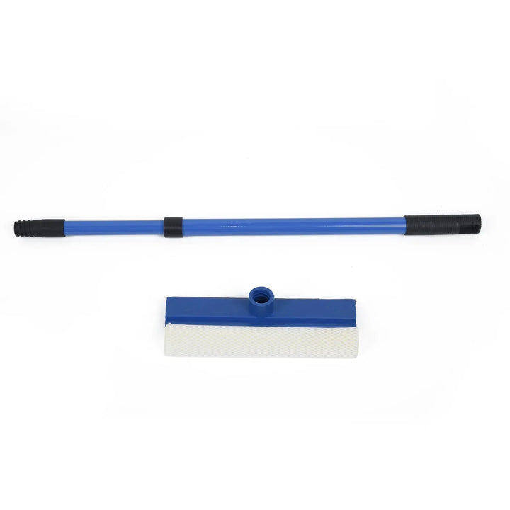 Telescopic Window Glass Cleaner with Long Handle Sponge Brush - Household Cleaning Tool