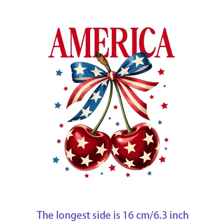 Iron On Patches USA Flag Bald Eagle Heat Transfer Set Patriotic 4th Of July DIY Clothing Decor 2026
