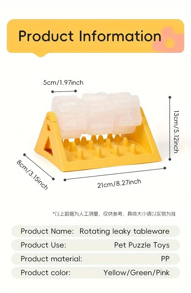 Dog Puzzle Feeder Interactive Dispenser Fall 2026 Gift Idea Leak Proof Durable PP Plastic