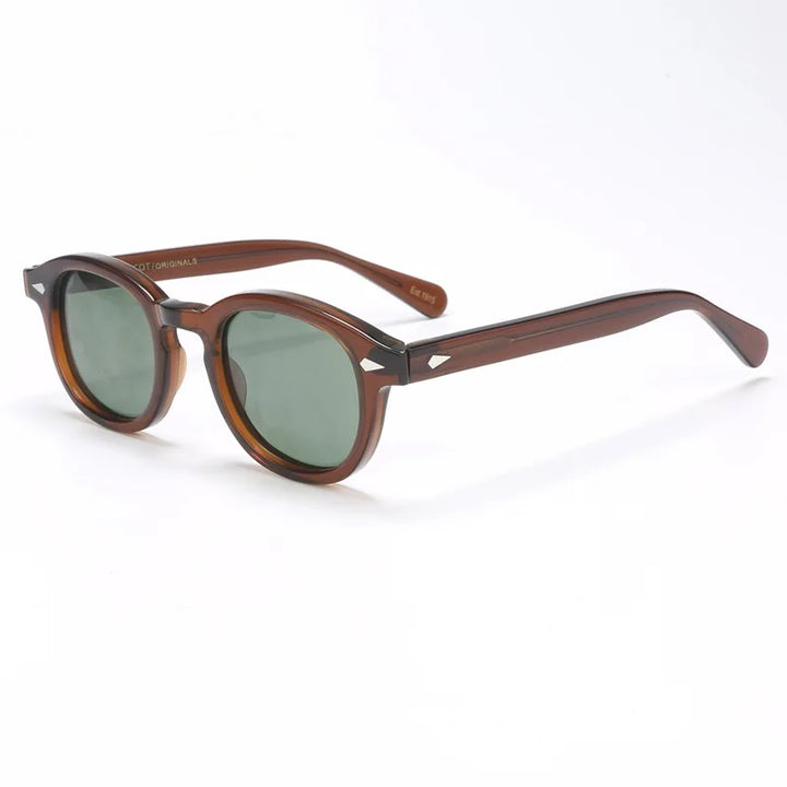 Polarized Sunglasses Vintage Round Acetate Frame Summer 2026 Driving Glare Reduction Gift Idea