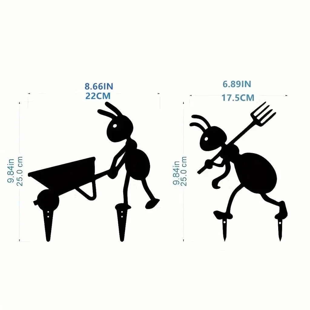 Ant Garden Decor Metal Yard Ants Garden Stakes Backyard Lawn Art TikTok Viral Summer 2026 Gift