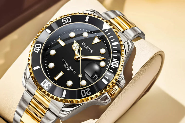 Quartz Watch Stainless Steel Date Classic Dress Watch Gift