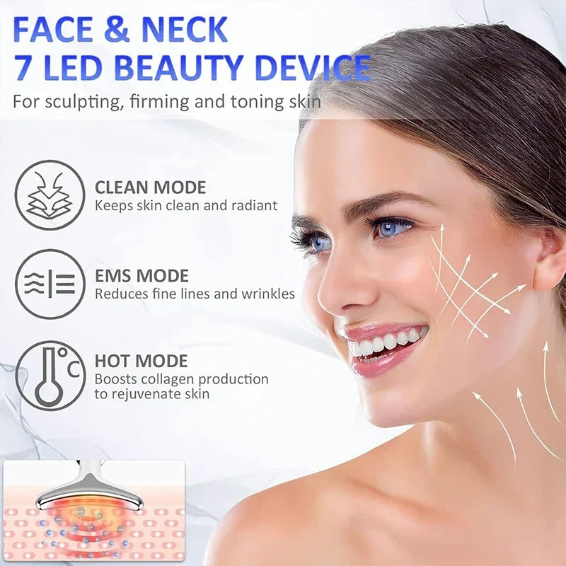 Face Lifting Massager EMS Neck And Face Device LED Photon Therapy Anti Wrinkle TikTok Viral Fall 2026 Gift
