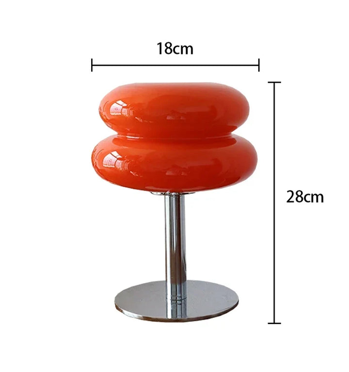 Macaron Glass Table Lamp Trichrome Night Light Eye Guard