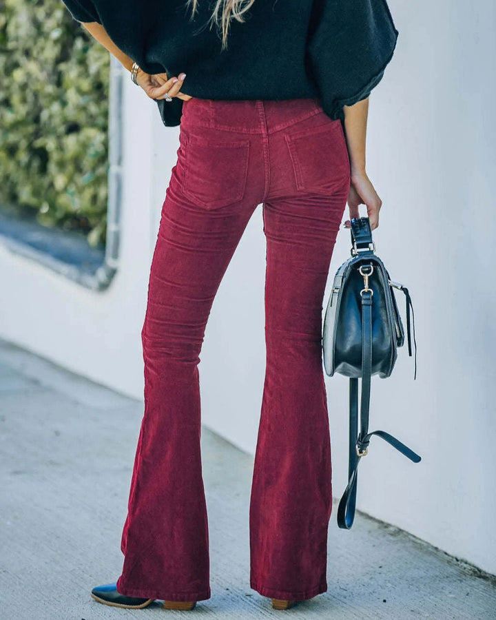 High Waist Flare Pants for Women, Comfortable Summer Leggings in Black, Blue, Pink, Red - Soft, Stylish, Durable Fit