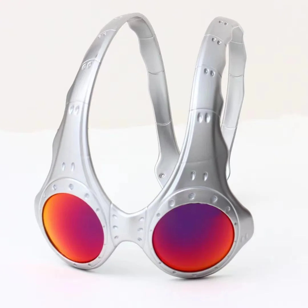 Sunglasses Metal Frame Oversized Round Lens Eyewear For Outdoor Cycling TikTok Viral Retro 2026
