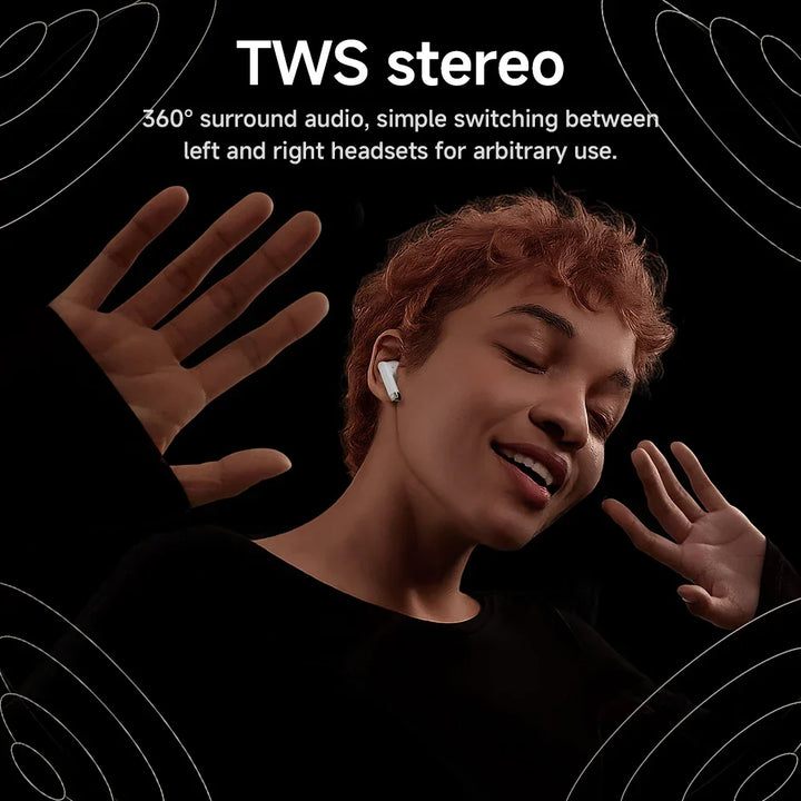 Wireless Bluetooth 5.3 earbuds – waterproof, USB-C charging, touch control, built-in mic 2026