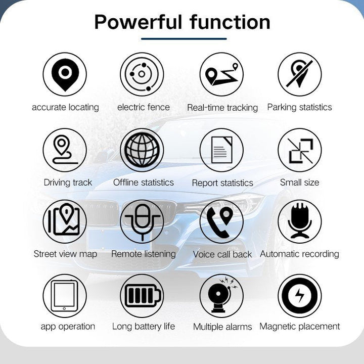 GPS Tracker for Cars – Real-Time Vehicle Tracker, Magnetic Anti-Theft GPS Device, Long Battery Life
