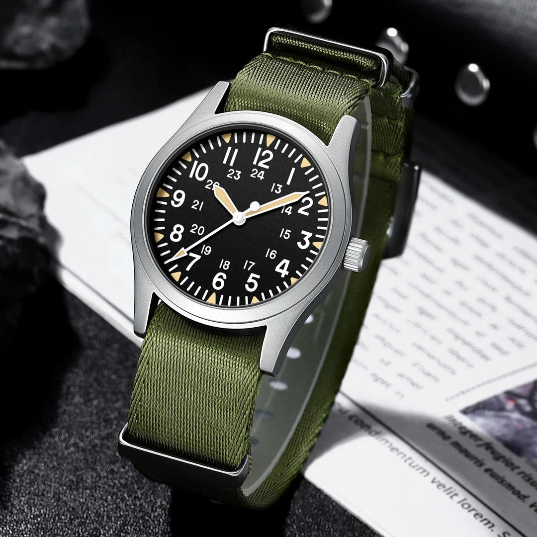 Military Quartz Field Watch 37mm Sapphire Fall 2025
