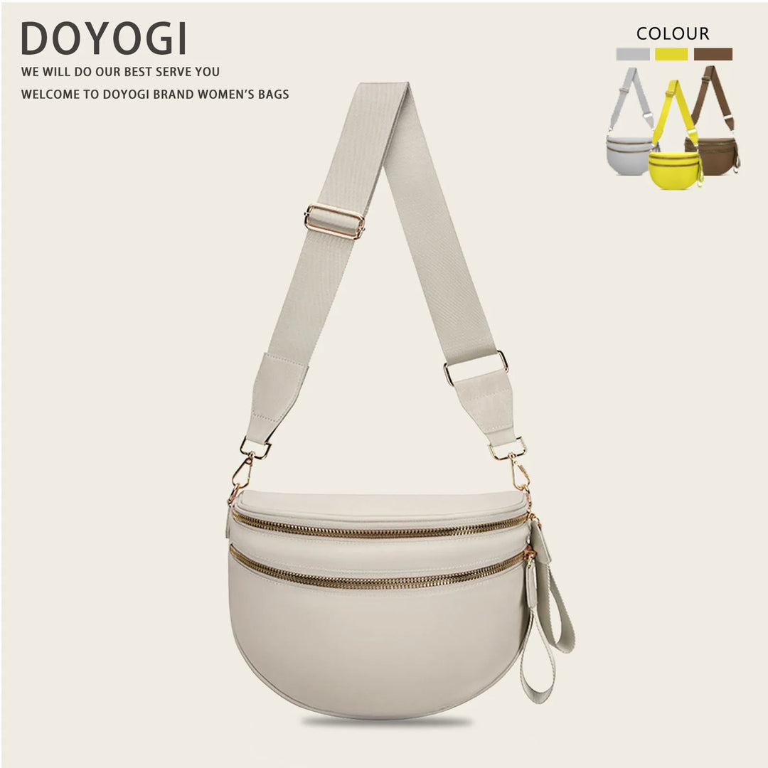 Versatile unisex crossbody bum bag – checkered nylon, box shape, travel and daily use