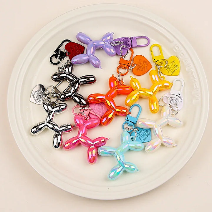 Balloon Dog Keychain Resin Cute Bag Pendant Fall 2025 Gift