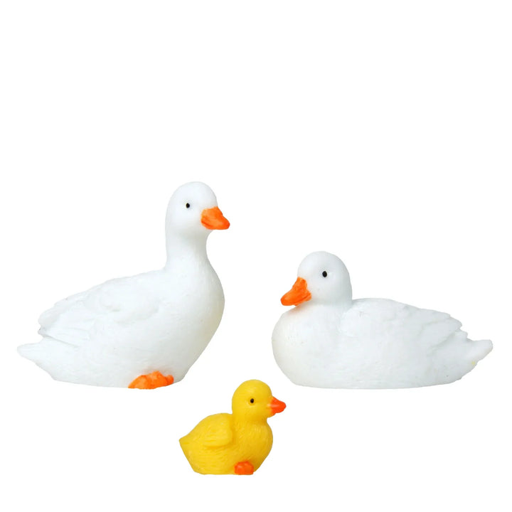Duck Resin Ornaments Four Piece Garden Figurines Spring Garden Decor Micro Landscape Water Feature Durable Resin Decor