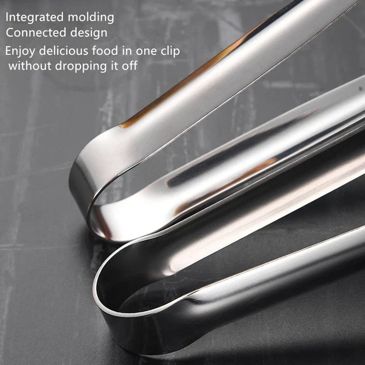 Stainless Steel BBQ Tongs Non-Slip Heat Resistant Grill Food Clip – Kitchen &amp; Outdoor 2026