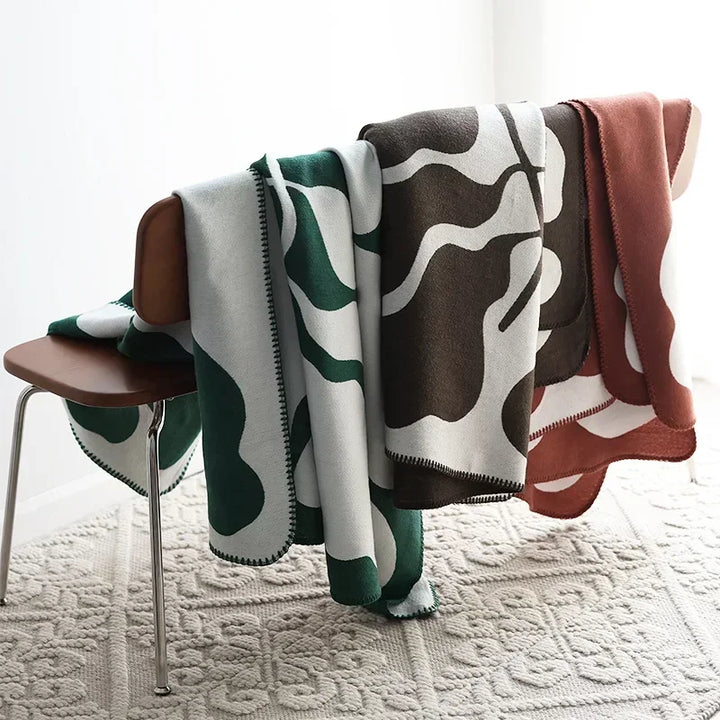 Jacquard Imitation Cashmere Throw Blanket – Soft Luxury Sofa Bedspread Nordic Geometric Shawl Home Decor 2026