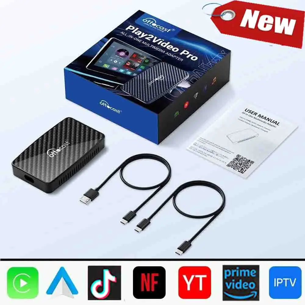 CarPlay Box Wireless AI Car Adapter Built In YouTube Netflix Android Auto 5G WiFi Fall 2025 For Most Cars