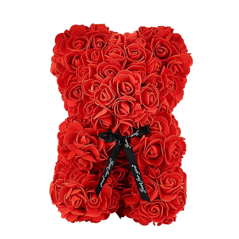 Eternal Rose Bear With LED Lights Gift Decor 2026 Mother Day Valentine Day Trend Gift Ready