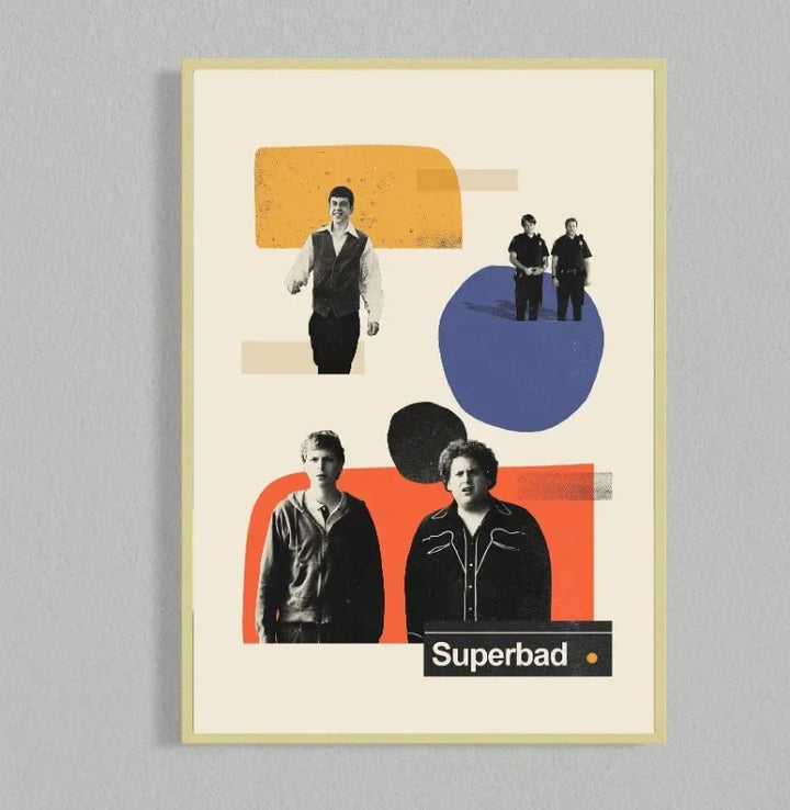 Retro Movie Poster Canvas Collage Mid Century Wall Art