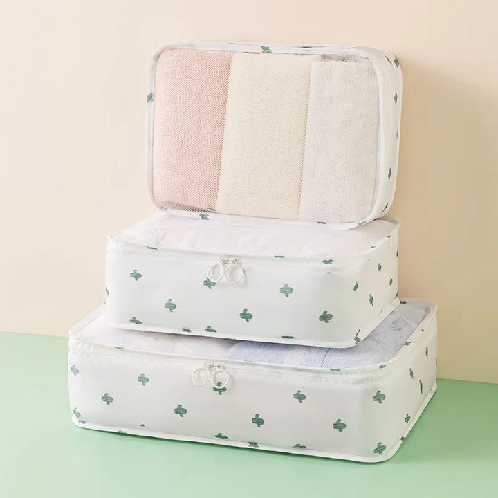 Travel Storage Bag Set - Large Capacity Luggage Organizer for Clothes and Shoes Packing