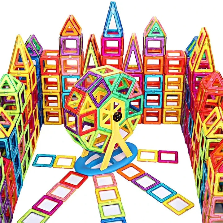 Magnetic Building Blocks Set for Kids, 30-168PCS Educational Magnetic Tiles for Creative Learning and Imaginative Play