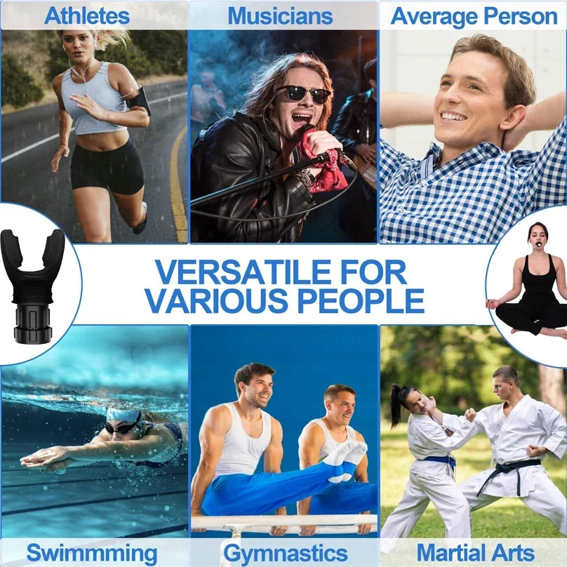 Adjustable Breathing Trainer - Fitness Equipment for Lung Capacity Improvement &amp; Endurance