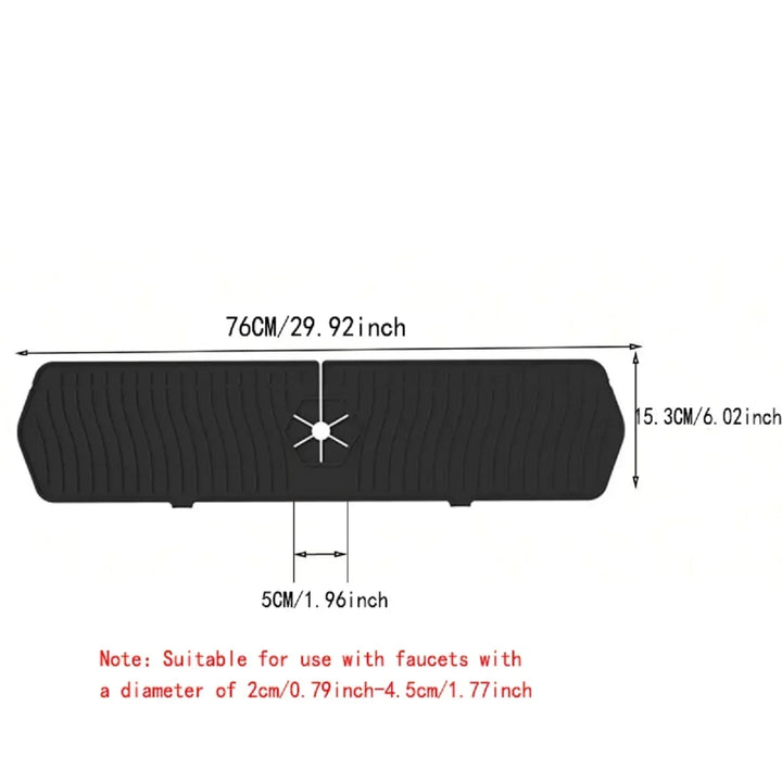 Sink Splash Guard Silicone Mat Countertop Protector