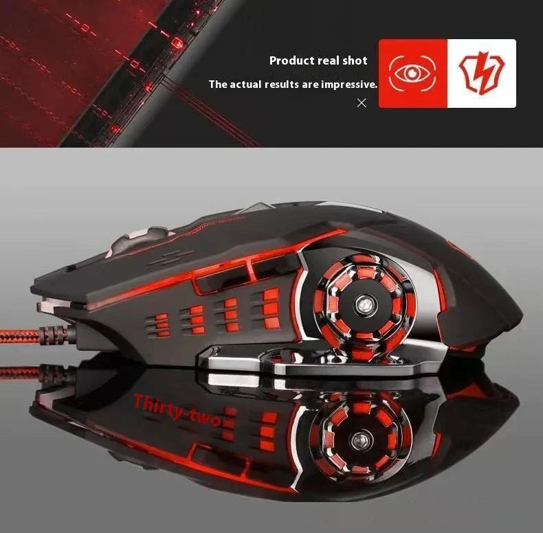 Wireless Rechargeable Gaming Mouse Bluetooth Silent Backlit