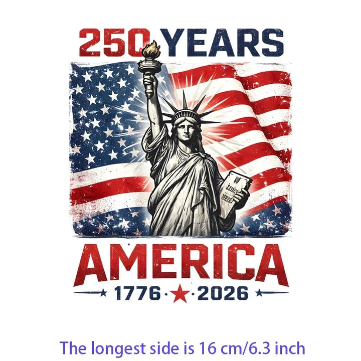 Iron On Patches USA Flag Bald Eagle Heat Transfer Set Patriotic 4th Of July DIY Clothing Decor 2026