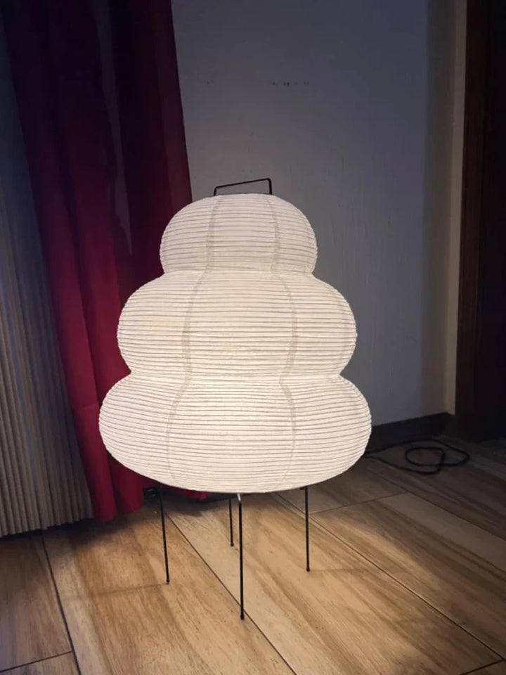 LED Rice Paper Lamp Tricolour Dimming Japanese Style