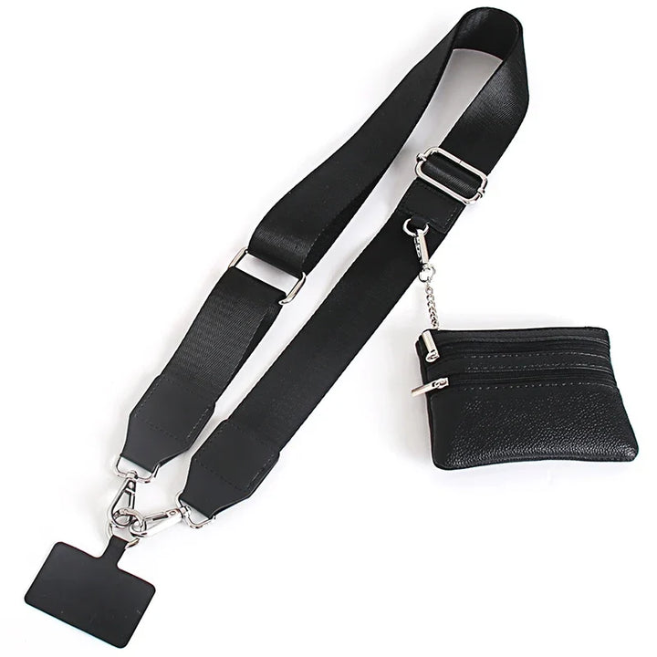 Phone Lanyard With Zipper Pocket And Storage Bag – Adjustable Wide Nylon Straps For Hands-Free Travel 2026