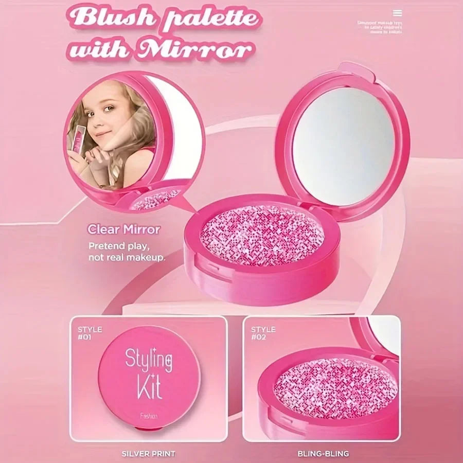 Kids Makeup Kit - Toy Makeup Set For Pretend Play, 10-Piece Non-Toxic, No Liquid, Fall 2025 Gift
