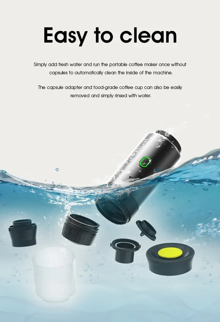 Portable Espresso Machine Wireless 3 In 1 Travel Car Camp