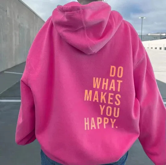 Oversized Women’s Hoodie - Back Print, Cotton, Everyday