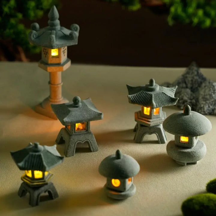 Pagoda Lantern Garden Statue Zen Yard Light Miniature Lamp for Micro Landscape Decor Fall 2026 Trend