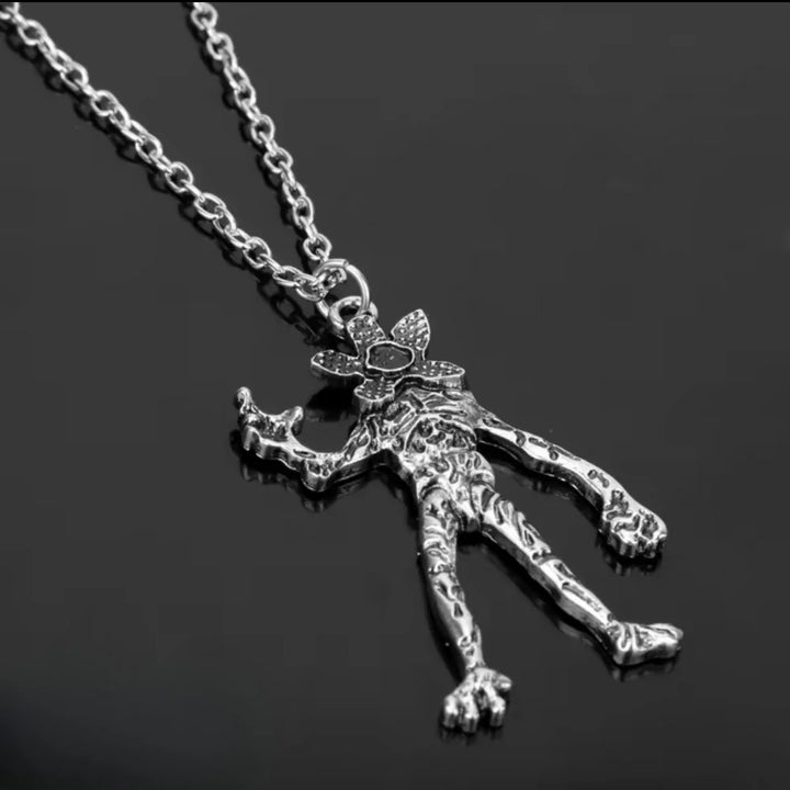 Monster Pendant Necklace 925 Sterling Silver Upside-Down Monster Charm Adjustable Valentine Gift 2026 Gift Ready