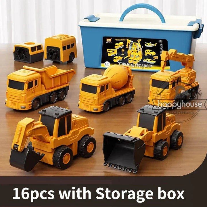 Magnetic Building Blocks Set - Transforming Robot Car Toy for Toddlers, STEM Learning Toy, Fall 2025 Gift Idea