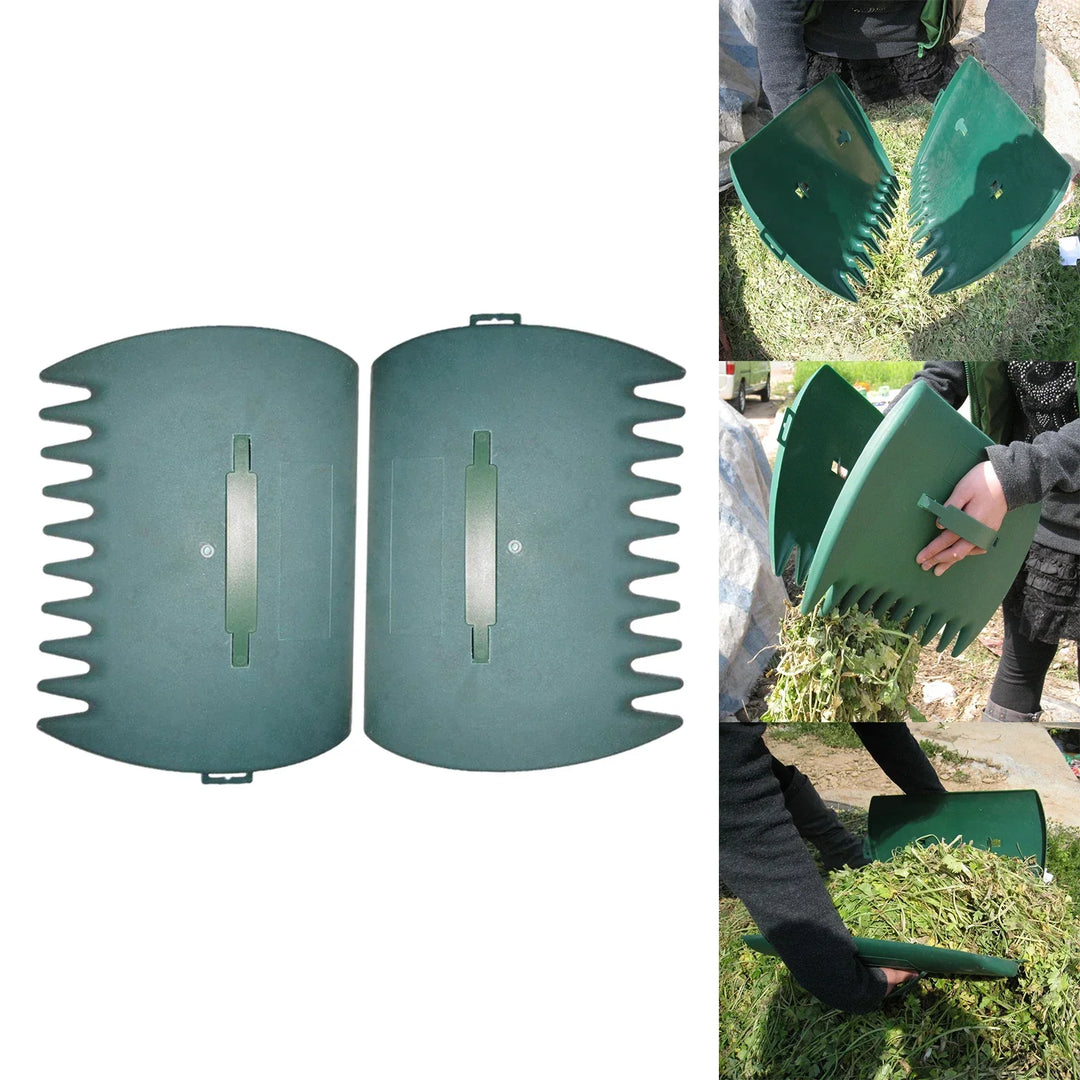Oversized Plastic Leaf Rakes - Garden Tools for Easy Yard Cleanup &amp; Waste Collection